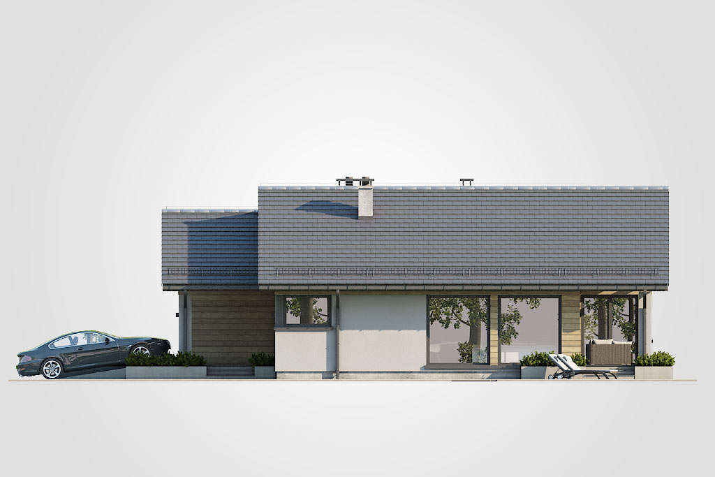 Elewacja domu Dom-B38 - 4