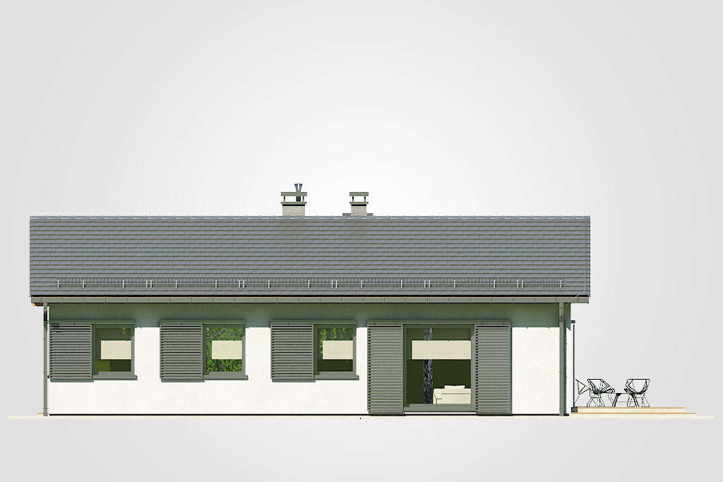 Elewacja domu Dom-B45 - 2