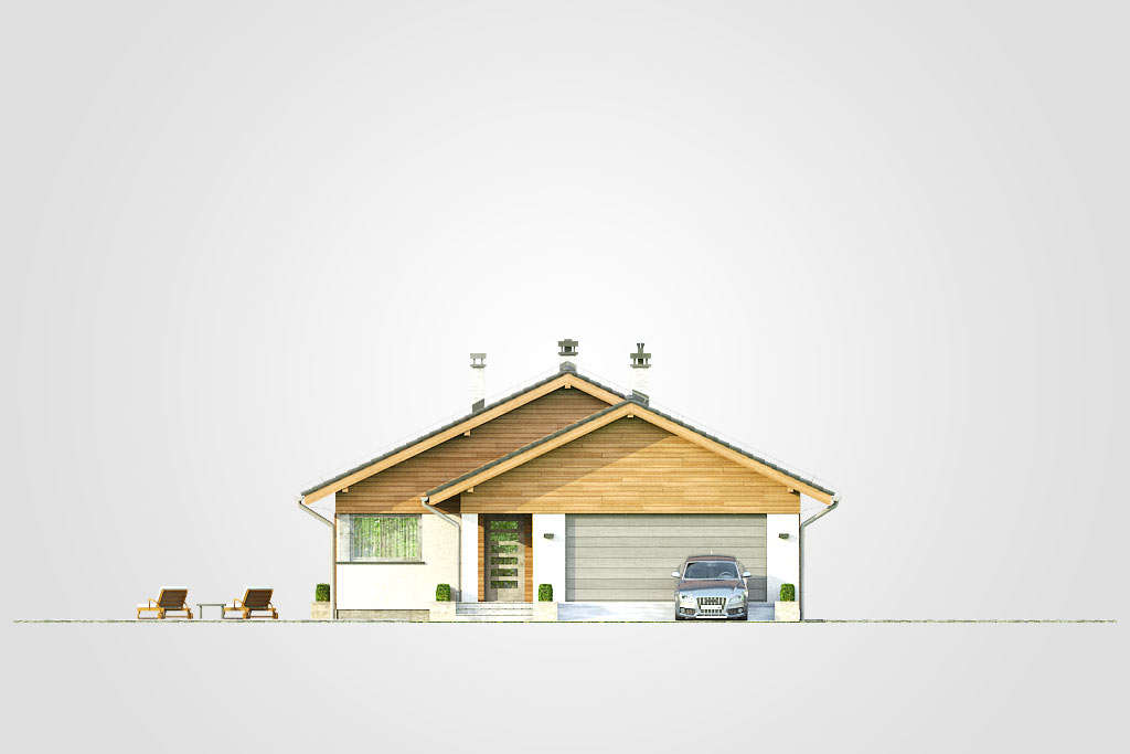 Elewacja domu Dom-B55 - 1